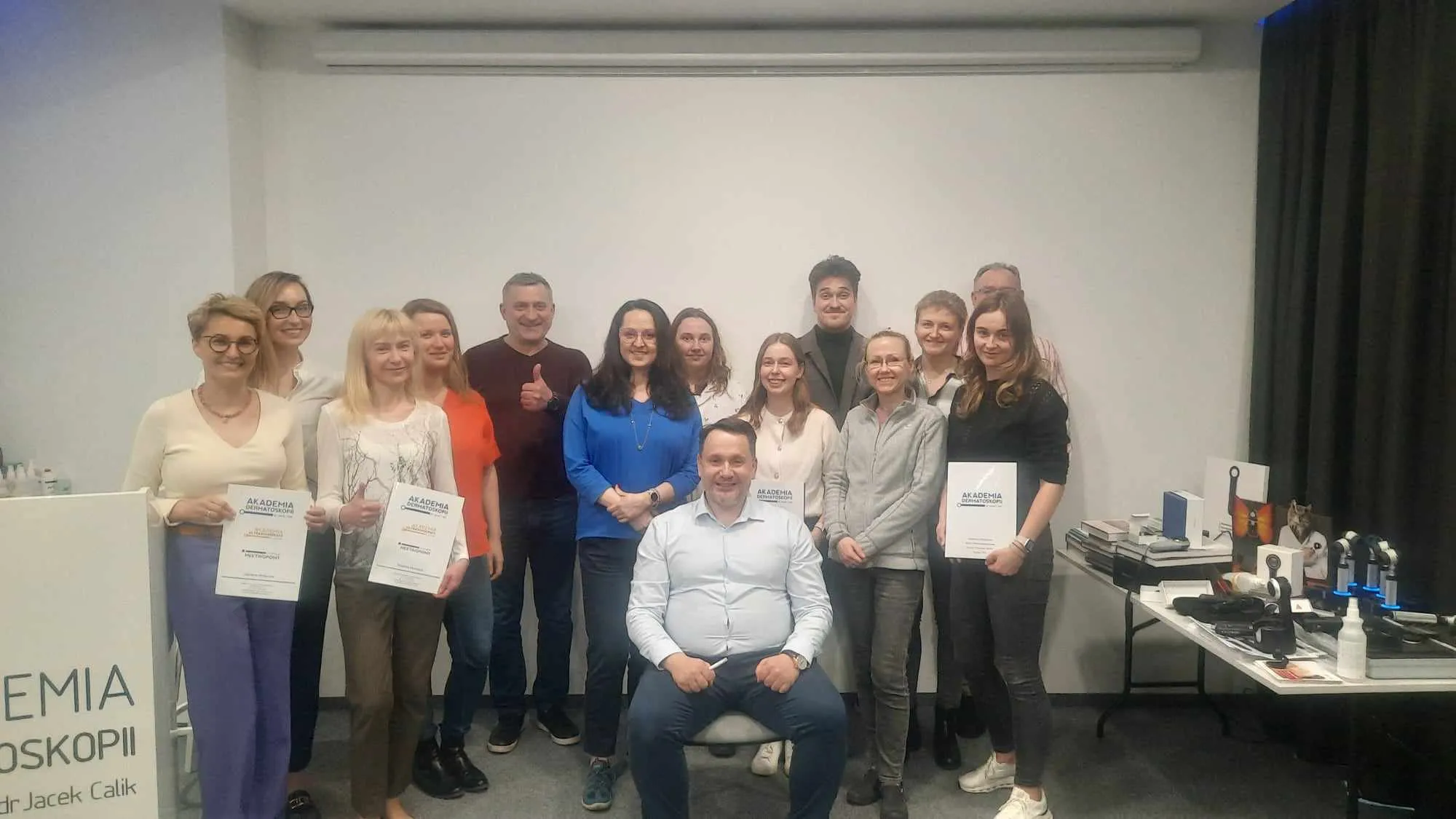 Piatek i sobota w Akademi Dermatoskopii były pełne nauki, analizy wielu obrazów dermatoskopowych i badań!