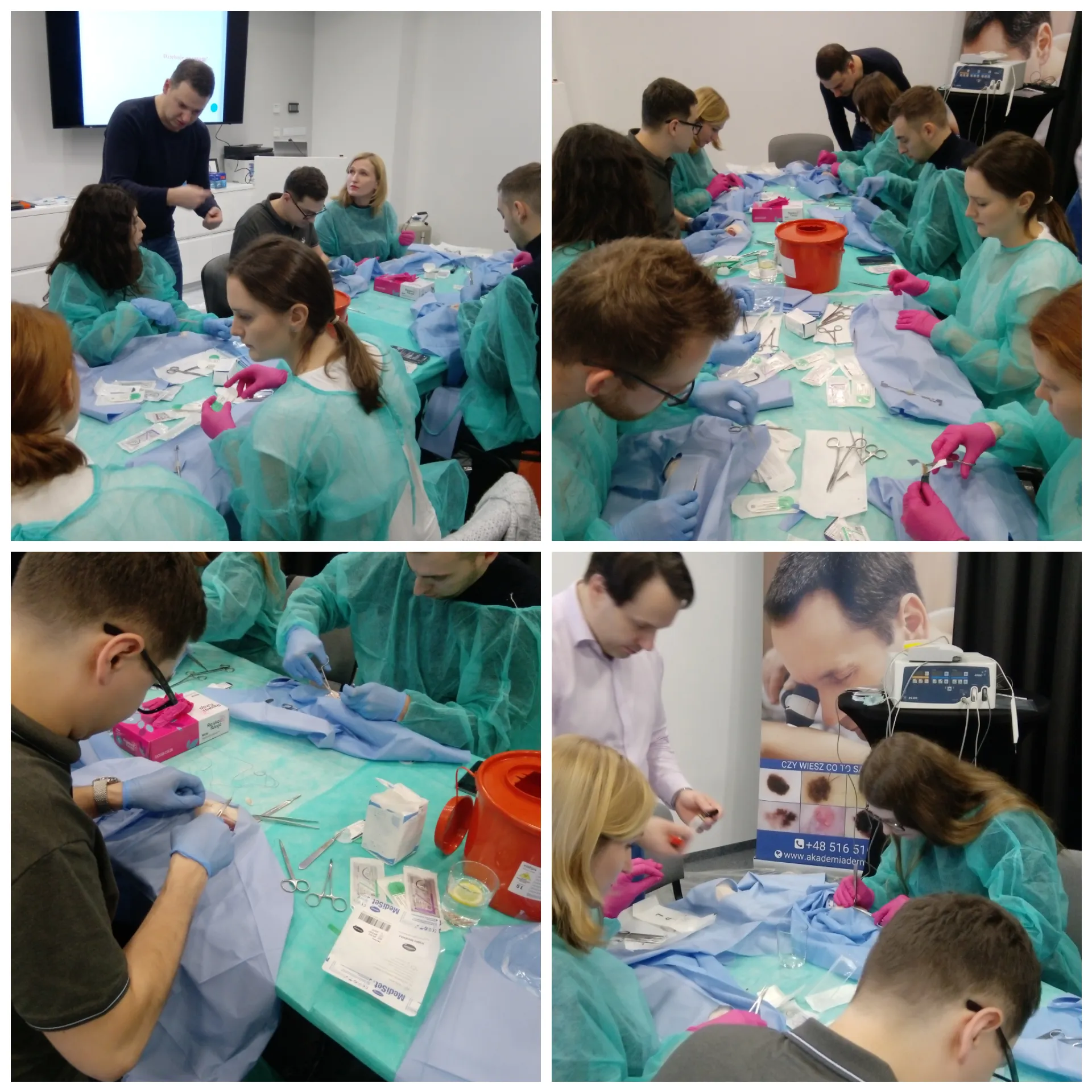 Już za nami! Pierwszy w tym roku kurs w Akademii Dermatoskopii, tym razem poświęcony chirurgii skóry. Kierownikiem naukowym kursu był dr Marcin Ziętek